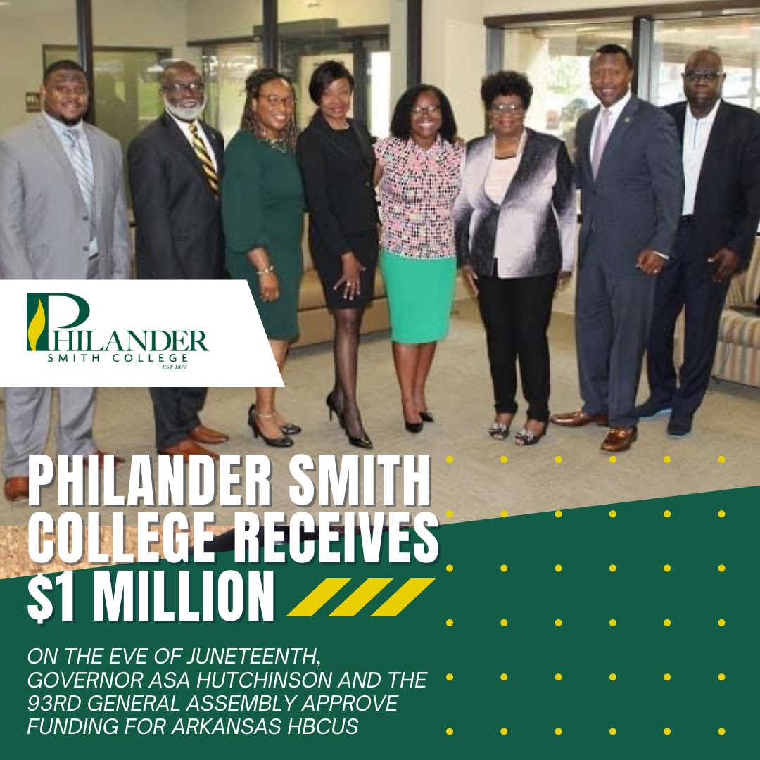Act 392 Makes Way for Philander Smith College to Receive $1 Million
